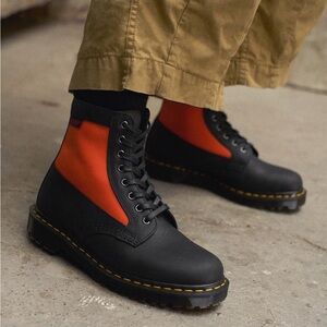 Dr. Martens 1460 Panel Made in England Leather Lace Up Boots